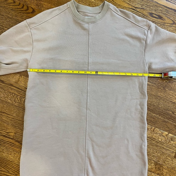 Everlane Organic Cotton Track Dress Tan Mini Dress Oversized Sweatshirt Neutral - Picture 12 of 13